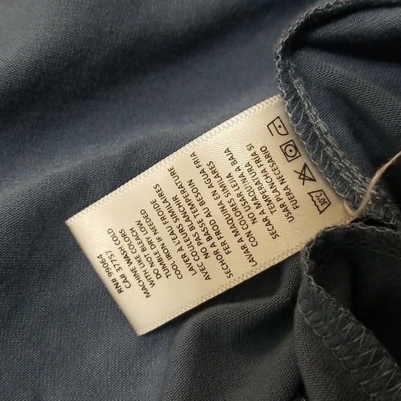 (S) RVCA Loose Fit Flowy Dress with Pockets Solid Color Vacation Beach Light - Picture 7 of 9